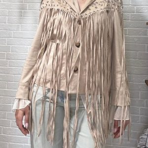 Giacca frange beige Have One