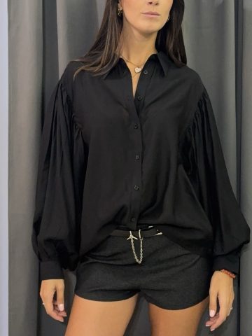 Camicia in mussola Nera